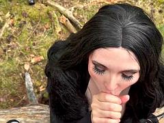 Yennefer  Geralt are up in the woods  Witcher cosplay like youve never seen it before