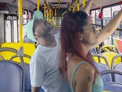 Bus, Macchina, Sborrata, Schizzo di sborra, Toccando, Sfavillanti, Pubblico, Schizzi