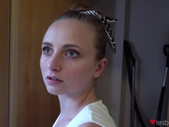 Young housekeeper gets seduced by horny blonde MILF