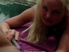 Outdoor masturbation session with hot blondes Silvia Saint and Tanya Danielle