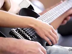 Old4k. carnal fun with small chick substitutes payment for guitar lesson