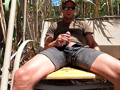 Grosser schwanz, Spermaladung, Schwul, Masturbation, Muskel, Im freien, Dusche