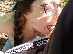 Earning His jizz In The forest For My Pretty tiny Titties