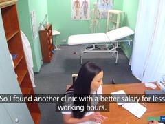 Amatør, Doktor, Hundestilling, Slikning, Sygeplejerske, Kontor, Pov, Fisse