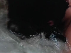 Underwater, Blowing Bubbles with a Blindfold on