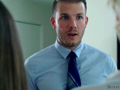 お尻, グループ, ティーン, オッパイの, ヤリマンの