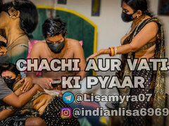 Amatör, Stor stjärt, Par, Indisk, Mogen, Naturliga tuttar