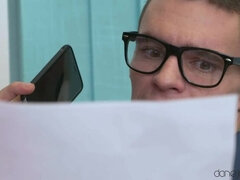 Pik sutte, Par, Hundestilling, Håndjob, Slikning, Kontor, Fisse