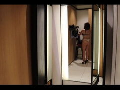 Amatør, Erotisk, Hæler, Sexy undertøy, Milf, Fitte, Alene, Pupper