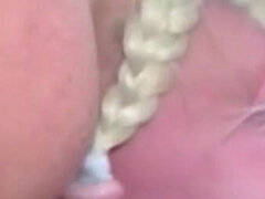 Mature tattooed guy loves the big cock in sexy young pussy