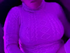 Grote lul, Grote mammen, Ondergoed, Masturbatie, Shemale, Alleen, Tieten likken