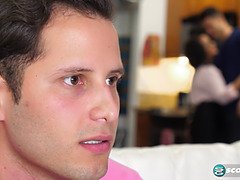 Maya Luna's step-son & buddy take turns pounding her in DP frenzy!