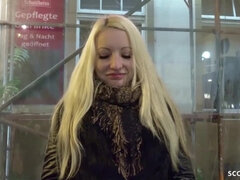 GERMAN SCOUT - TEEN TALK INTO ANAL BY BIG DICK AGENT AT STREET CASTING - German