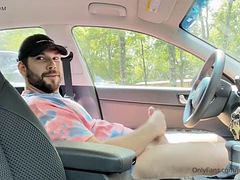 Anál, Černé, Kuřba, Auto, Pár, Ebenové, Honění, Venku