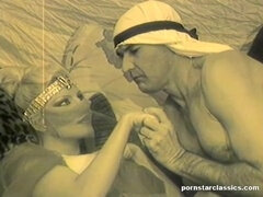 Arabisch, Blasen, Milf, Retro, Vintage