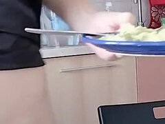 Leie, Nahrung, Behaart, Selbstgemacht, Hausfrau, Latina, Solo, Ehefrau