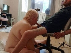Stjärt mot mun, Bbw stor vacker kvinna, Avsugning, Sperma i munnen, Sperma shot, Mogen, Mamma, Styvmamma