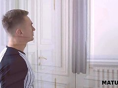 Blond, Kukk suging, Cougar, Moden, Milf, Mamma, Realitet, Stemor
