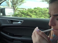 Amatör, Fingering, Orgasm, Utomhus, Pov, Rakad, Mager, Röker