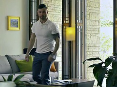 Strange stud fucked by IR in front of his voyeur stepbrother