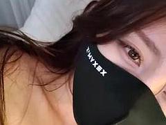아마추어, 아시안, 큰 가슴, 한국인, 수음, 젖가슴