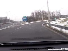 Leie, Auto, Tschechisch, Hardcore, Geld, Prostituierte, Spanner