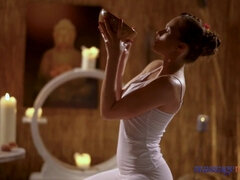 18, Brunetka, Czeski, Europejski, Hd, Masaż, Olej, Nastolatki