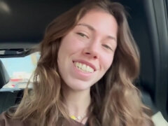 Strand, Bikini, Braunhaarige, Frau, Natürlich, Realität, Solo, Hoch