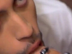 Young Latin Sebas Cruz covering Camilo Brown's face in cum for wild Latinos