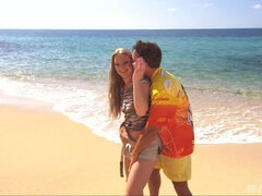 Katy Caro Gets Nailed on the Beach