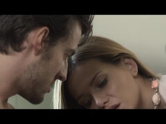 오랄섹스, 핑거링, 수음, 자연적인, 보지, 스커트, 끈 팬티, 쓰리섬