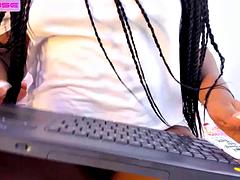 Anny Cloud Showing Her Cute Pussy