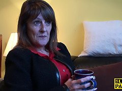 Cougar, Sperma shot, Fetisch, Mogen, Milf, Mamma, Naturliga tuttar, Verklighet