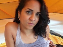 Gros seins, Noire, Sucer une bite, Brésilienne, Tir de sperme, En levrette, Hd, Fille latino