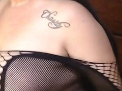 Cute Fishnet Dress Smoking