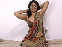 아마추어, 큰 가슴, 흑갈색 머리, 인도인, 수음, 혼자