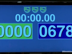 Veteran destroys rookieBrutal submission holds, finger fucking, scissor locks, Loser is fisted!