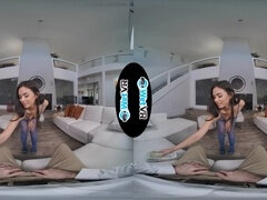 큰 음경, 오랄섹스, 흑갈색 머리, 크림파이, 현실, 젖가슴