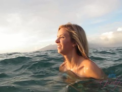 Amatoriale, Bionda, Sporco, Fidanzata, Jeans, Mutandine, Magra, Tette