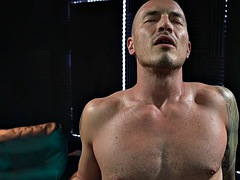 Gay anal sex without a condom in the studio of the radio station