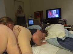 fingerblasted and blown on her messy raw vagina