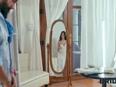 Tussi, Schönheit, Braut, Braunhaarige, Betrug, Kleid, Lingerie, Rasiert