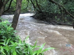 아마추어, 여자친구, 셀카, 보지, 면도된, 양말, 분출, 젖가슴