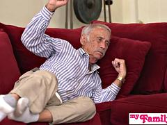 Risky Riley Jean  Stepbro sneak hardcore Fuck While Visiting Grandparent