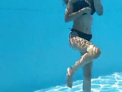 The hottest tightest little babe Bonnie Dolce underwater