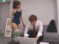 Exotic Japanese slut Cocomi Naruse, Fuuka Minase, Rei Mizuna in Fabulous Stockings, Couple JAV clip