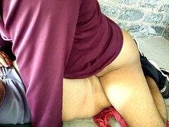 18, Ciocia, Indyjski, Mamuśka, Na wolnym powietrzu, Drobna, Cipka, Pończochy