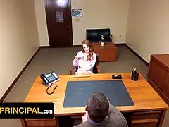 Amerikaner, Store pupper, Dominans, Hd, Slikking, Kontor, Synsvinkel, Tabu