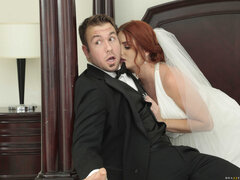 Naughty bride Lennox Luxe hot porn video