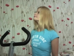 Enthousiasteling, Blond, Man die toekijkt, Hardcore, Hd, Tieten likken